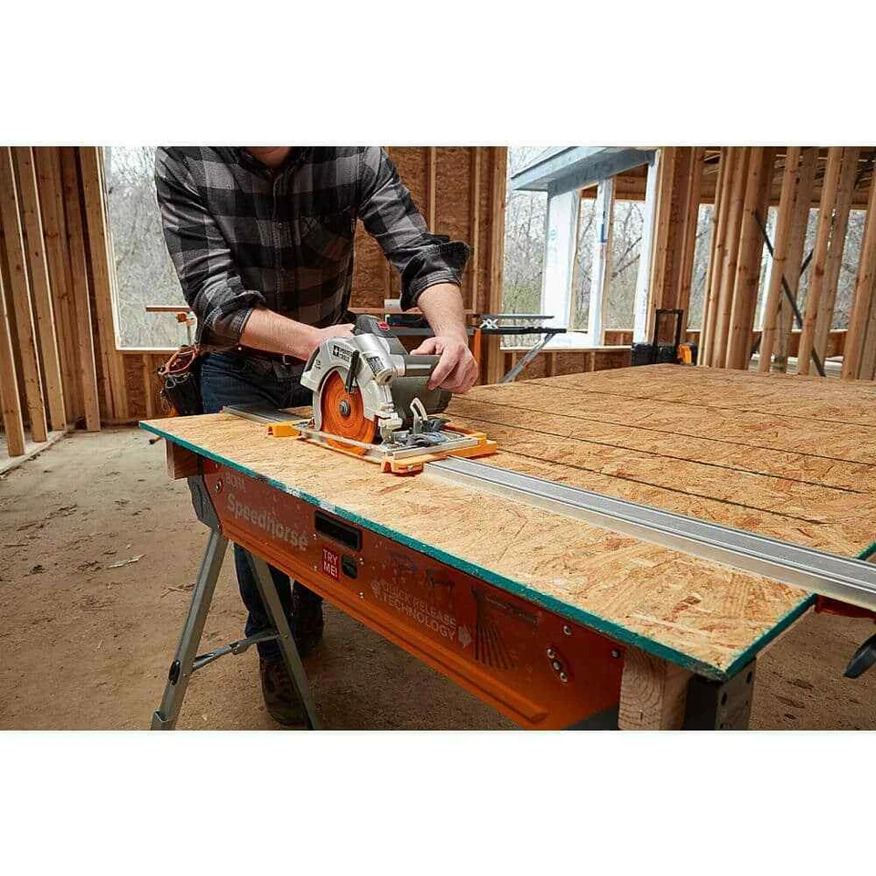 Guía de sierra de borde de abrazadera para sierras circulares hechas de calibre pesado duradero NGX 100 pulgadas Foto 3 de 4