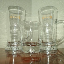 Kirin Limited Beer Mt.fuji Special Blazoned Mug & Custom Engraved Whisky Glass