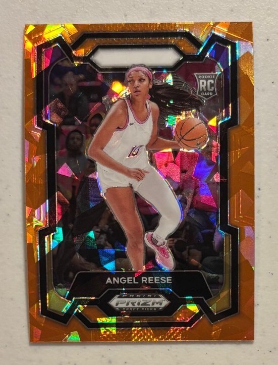 2024 Panini Prizm Draft Picks - Angel Reese #38 Orange Ice Prizm (RC)