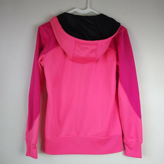 Reebok Womens XS Full Zip Hoodie Sweatshirt Pink Two Tone | eBay