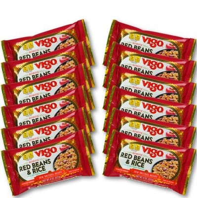 Vigo Authentic Red Beans & Rice Low Fat 8oz Red Beans & Rice Pack of 12