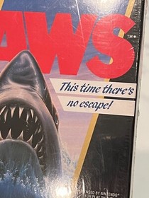 Jaws (Nintendo NES) NEW SEALED H-SEAM, EARLY PRINT BLACK SOQ, SUPER RARE!