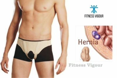 Hernia Support Belt Truss Braces Reducible Inguinal 2 Removable Pads