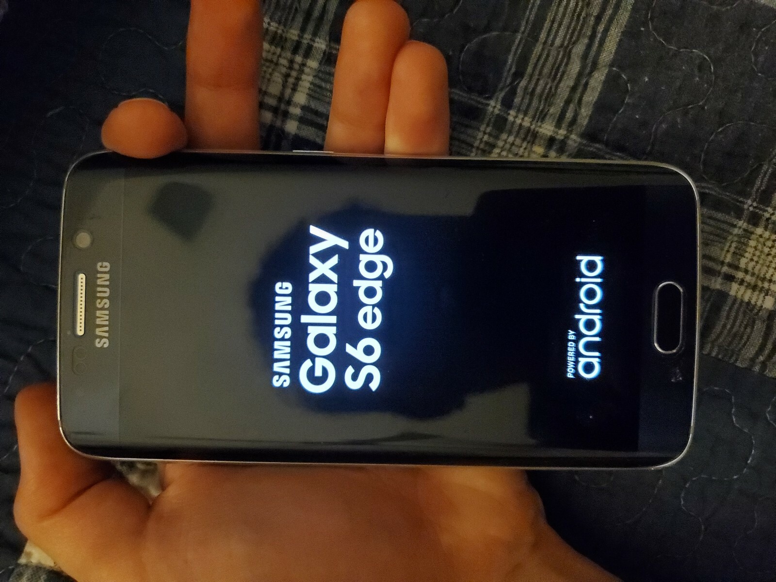 SAMSUNG GALAXY S6 EDGE BLUE GREAT CONDITION. SHIPS QUICK USED 