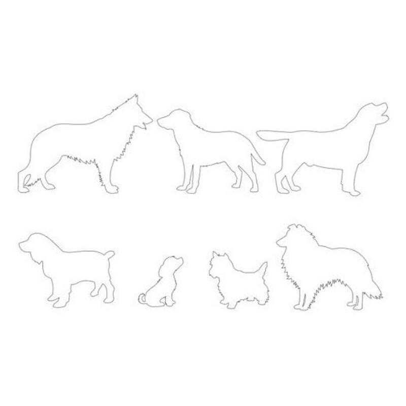 Patchwork Cutters Dog Silhouette Set 1 Cake Decorating Sugarcraft
