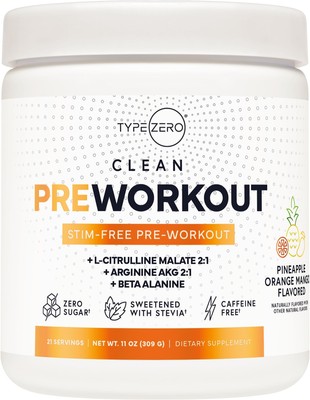 Ultra Clean Stim Free Pump Pre Workout (Pineapple Orange Mango) Beetroot, Arg...