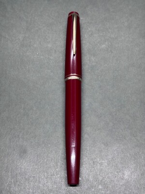 MONTBLANC No.24 Burgundy Bordeaux Vintage Pist-Fill Fountain Pen