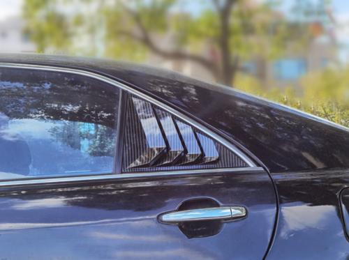 Carbon Fiber Side Window Louver Shutter Cover 2pcs For Toyota Camry 2007-2011 - Bild 2 von 12