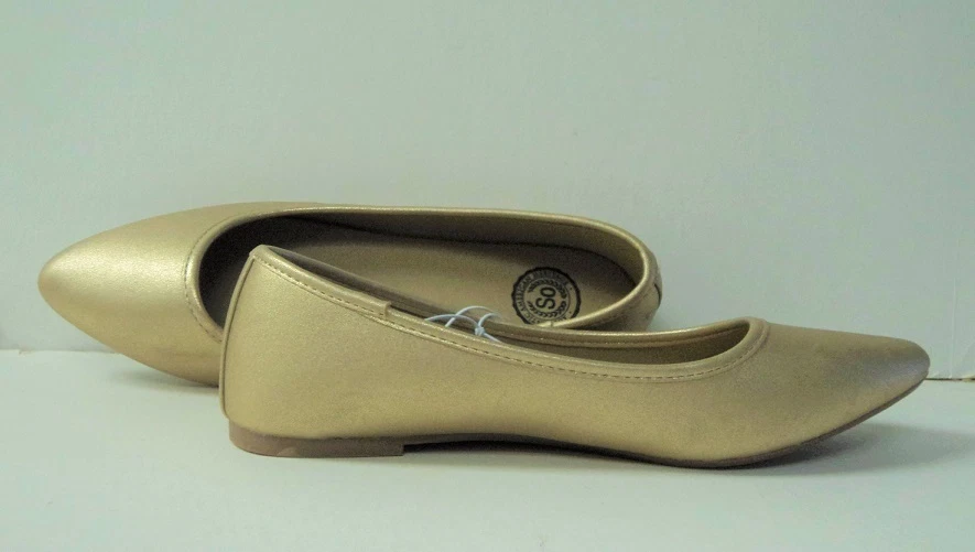 American Heritage Women's GOLD Metallic Ballet Flat Size 8