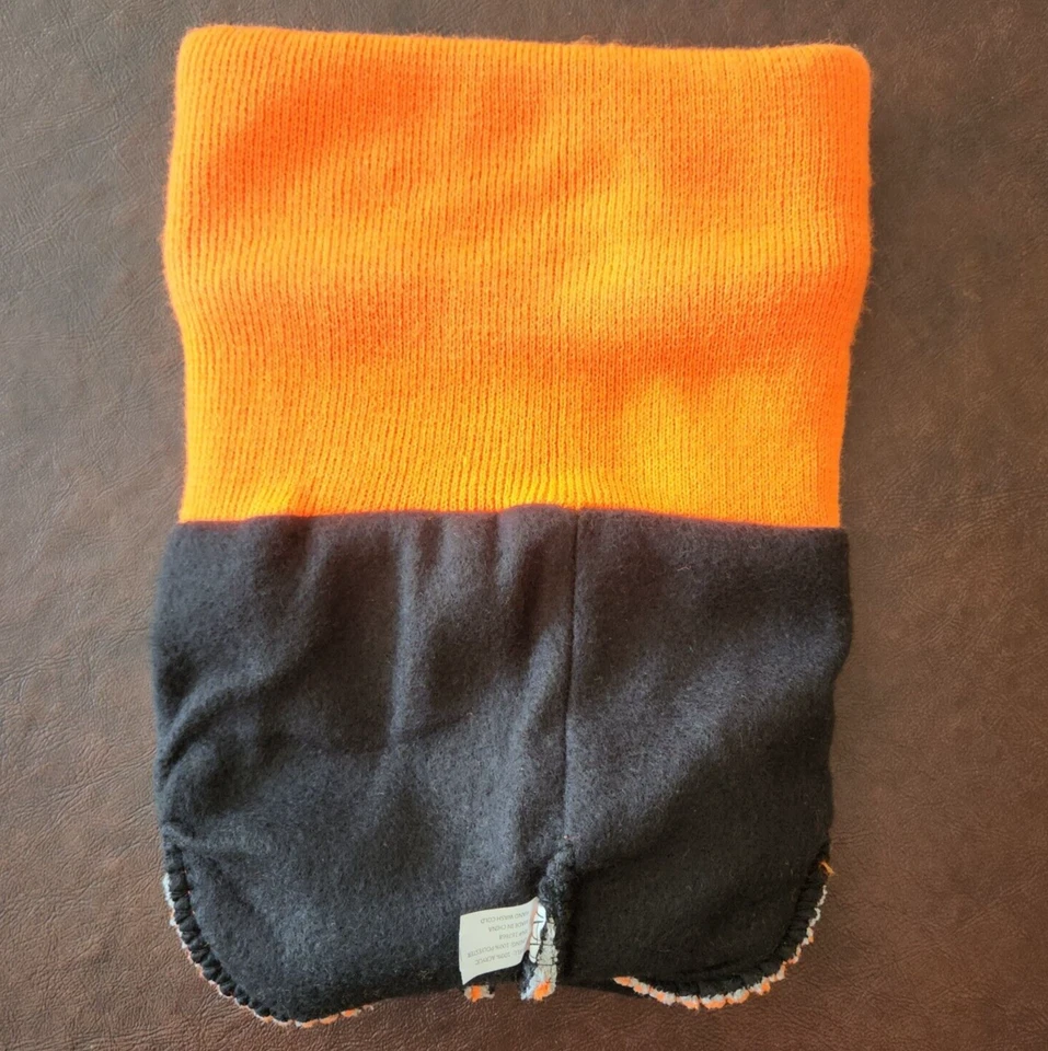 Mossy Oak Super Heavy Knit Hat Insulated Lined Hunting Beanie Fluorescent Orange - Image 4 of 4