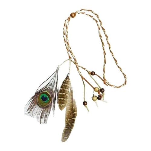 Feathers Headdress Boho Feathers Headbands Indian Native American Headdress - Picture 9 of 10