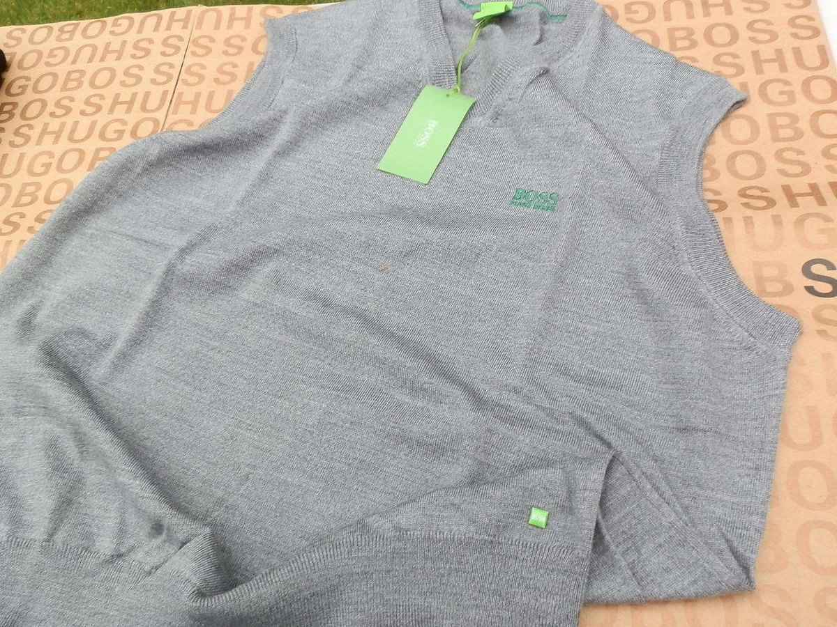 Hugo boss sleeveless jumper cheap