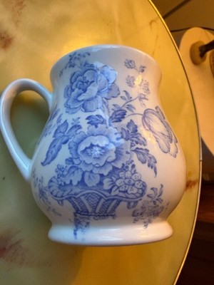 Harrods blau weiß Blumen Tee/Kaffeebecher Burleigh British 2 verfügbar 