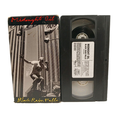 Midnight Oil Black Rain Falls 1990 CMV Enterprises VHS Hi-Fi Movie CBS Music 