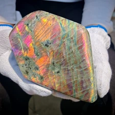 2.09LB Natural Labrador moonstone quartz free form mineral specimen  950g