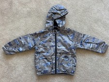 Next - 2-3 2 3 Year Lined Car Coat Jacket & Hooded Zip Up Showerproof Resistant