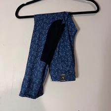 NWT Kerrits Kids Performance Tights Admiral Winter Whinnies Size Large