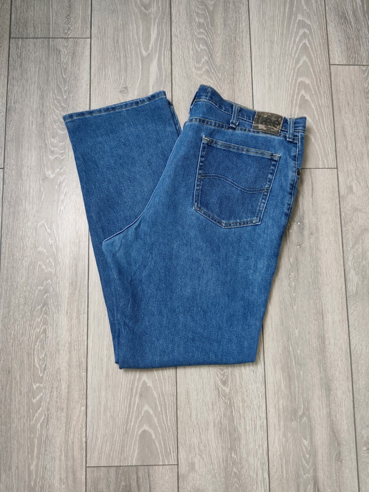 Lee Men’s Regular Fit Blue Jeans 40x33 Straight Leg Denim