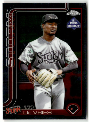 2025 Topps Pro Debut Chrome MiLB No. PDC-17 Leo de Vries Pro Debut
