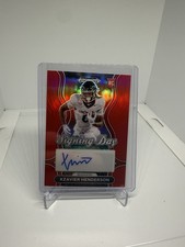 2025 Prizm Draft Picks Xzavier Henderson Signature Day Auto Red Color Match /399