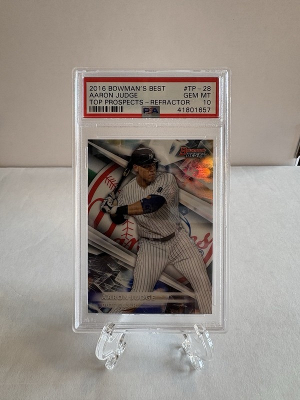 2016 Bowman's Best - Top Prospects Aaron Judge #TP-28 Refractor 🔥PSA 10🔥 (RC)