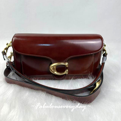 Coach Tabby Shoulder Bag 26 Crossbody in Leather/Brass/Dark Neutral CW631 NWT
