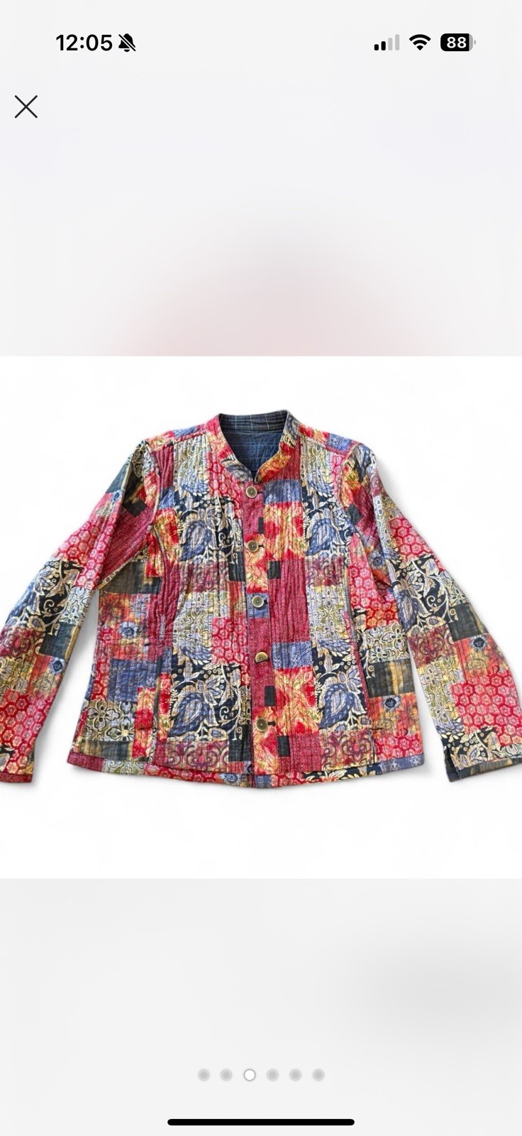Vintage Y2K Boho Patchwork Jacket  Reversible Wom… - image 4