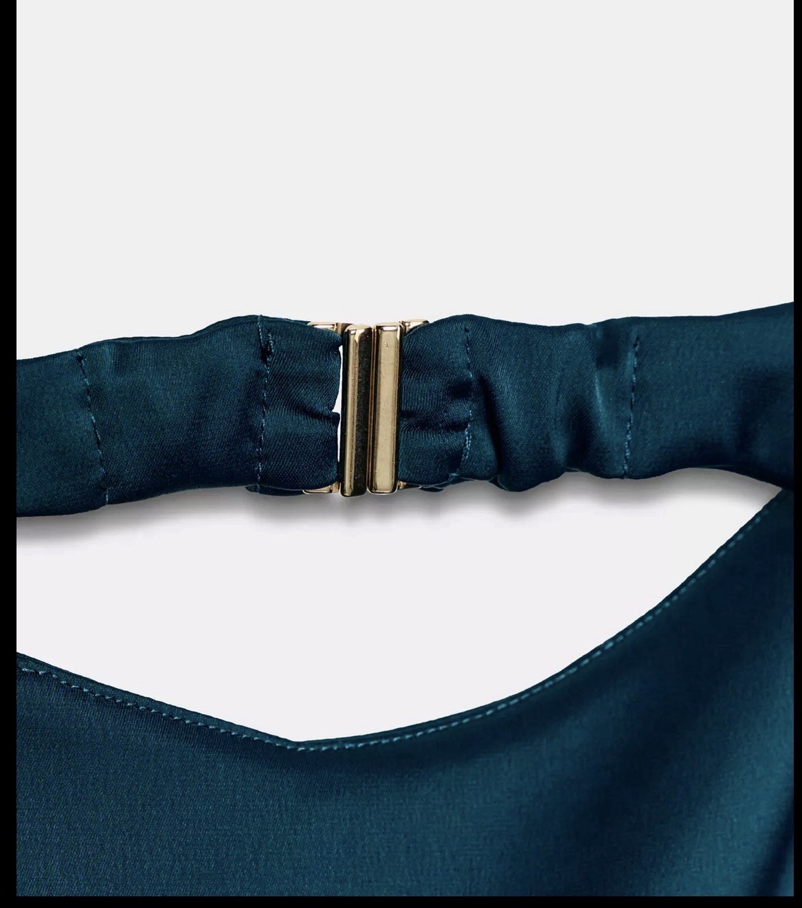 ZARA WOMAN FW25 PUFFBALL MIDI SATIN EFFECT DRESS DUCK GREEN 9591/605 NEW_XS-L thumbnail 14