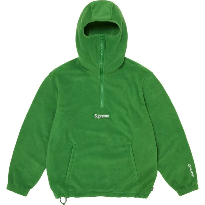 Sweat à capuche vert demi zip Supreme Polartec Facemask taille : Medium neuf avec étiquette authentique