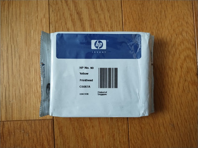 2008 GENUINE HP #90 YELLOW PRINTHEAD DESIGNJET 4000 4500 C5057A FACTORY SEALED