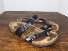 Birkenstock Mayari Sandals Women's 8 Men's 6 Brown Leather Made in Germany