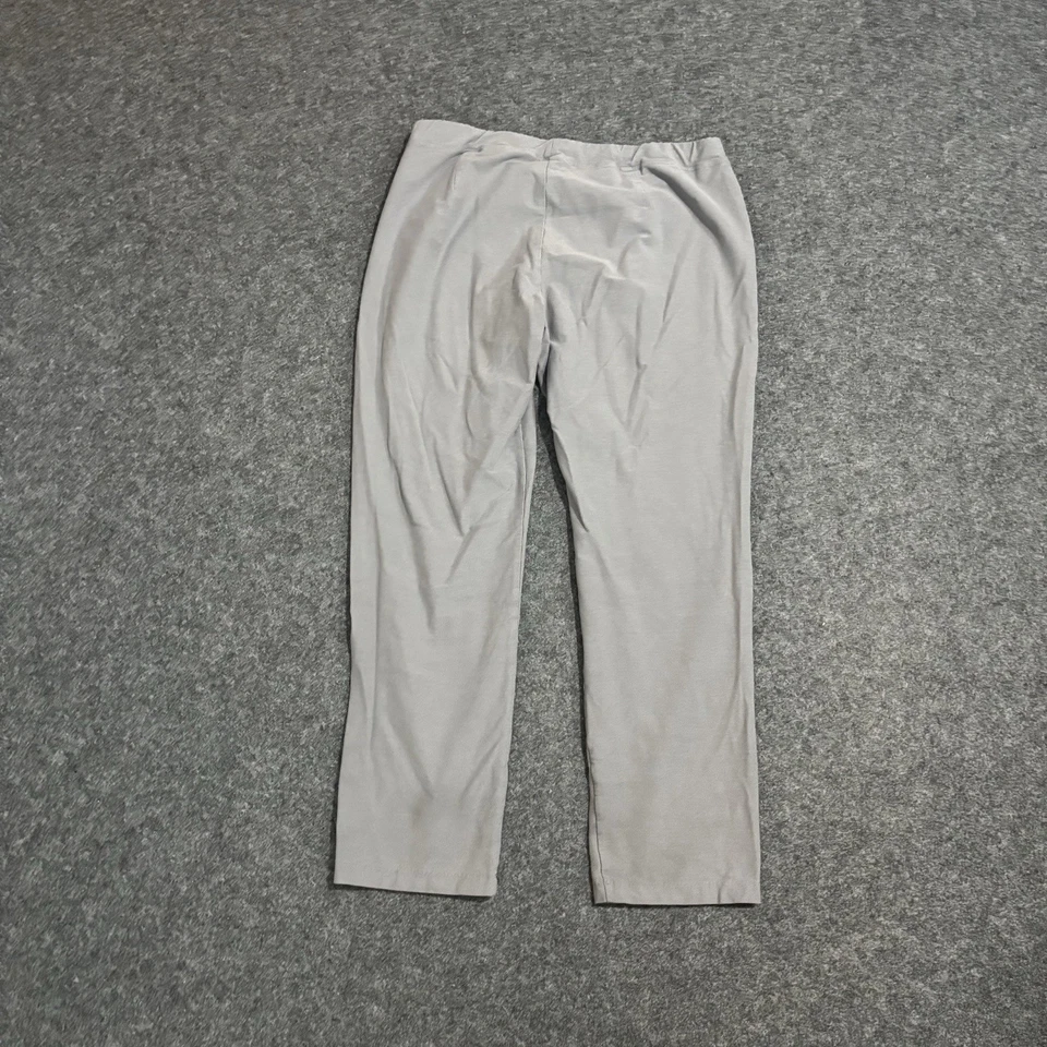 Pantalones Eileen Fisher Talla Mediana Pull On Viscosa Nylon Informales Elastizados Foto 2 de 4