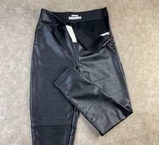 Abercrombie  Fitch Pants Vegan Leather Skinny High Rise Faux Women Sz M Short