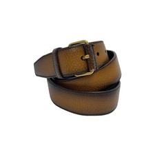 PRADA Belt Leather Brown Solid Color Size 2C Total Length 106cm Men's Pre-owned