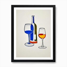 French Connection Picasso Line Draw Framed Wall Art Poster Canvas Print Picture