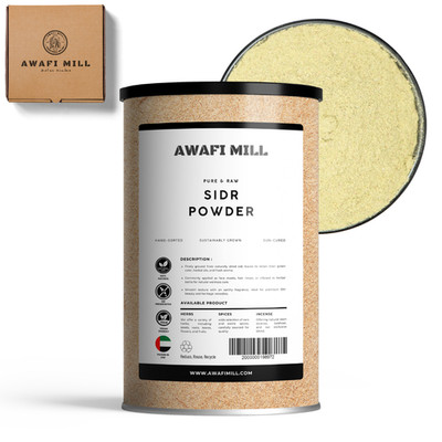 AWAFI MILL Seder Sidr Dried Leaves Powder | Natural Herbs - 250 g | 9 Oz
