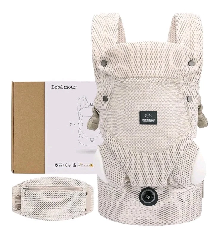 Bebamour Breathable Baby Carrier Ergonomic Infant Carrier for 7-32lbs Mesh Beige
Opens in a new wind