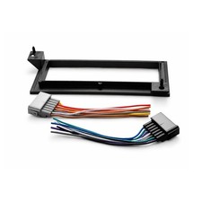 Radio Install Dash Kit With Trim Plate Fits For Chrysler Lhs 1995-1997 Black Abs