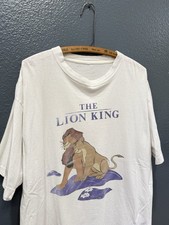 Vintage 90  s Disney The Lion King White Movie Promo Tee Shirt Large