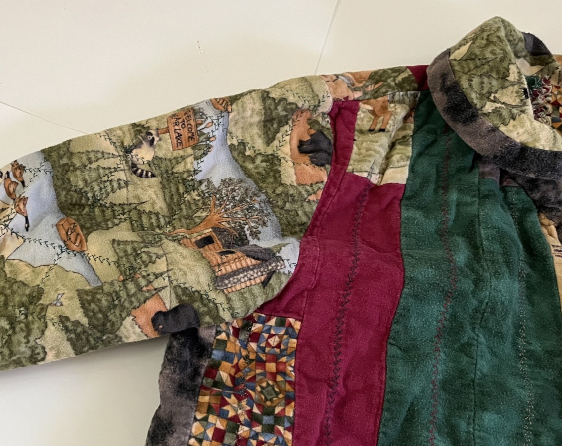 Handmade Artisan Jacket Vintage Patchwork Reversi… - image 15