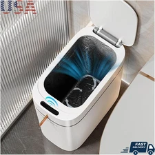Rechargeable Motion Sensor Trash Can Touchless Automatic Waterproof Waste Basket