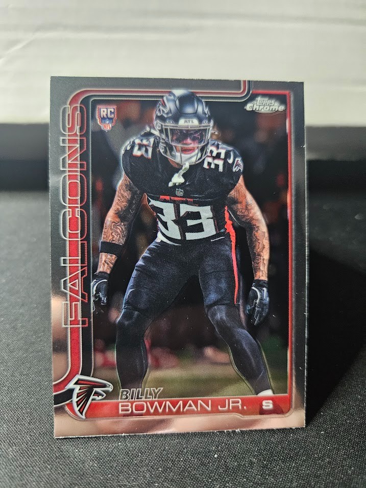 Topps Chrome 2025 Billy Bowman Jr. Rookie Card #344 Atlanta Falcons