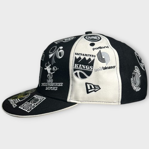 59Fifty NBA New Era Hats Hardwood Classic ALL TEAM LOGOS Fitted Cap 8 63.5CM - Picture 6 of 15