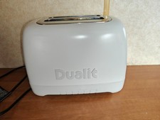 Dualit Domus 2 Slot Toaster WHITE Clean DLT22 Working 
