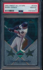 2001 FINEST ALL STARS BARRY BONDS #FAS8 PSA 10 GEM MINT