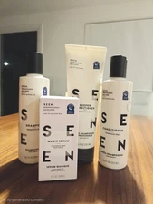 SEEN Hair Care Bundle Shampoo Conditioner Deep Conditioner Hair Serum