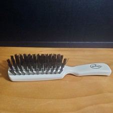 Vintage Goody Hair Brush Cream w/Black Nylon Bristles USA Made Small 6 Inch