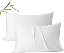 2 Pack Cooling Pillow Cases,Viscose Derived from Bamboo Pillow Protectors King