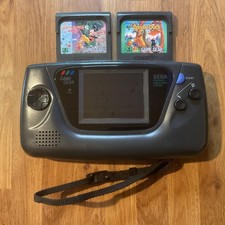 Sega Game Gear Console & Games Bundle Fully Working & Fully Recapped Inc Sound