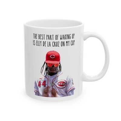 Elly De La Cruz Coffee Mug (11oz, 15oz), Cincinatti Reds Baseball Fan Gear